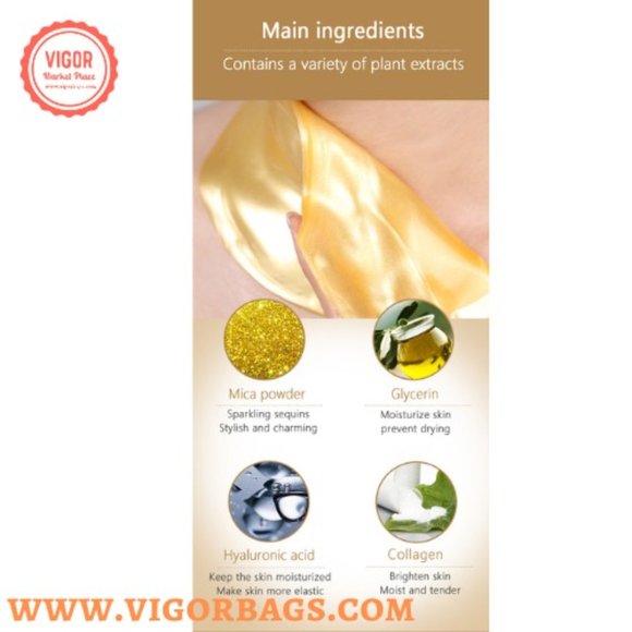 Gold 24k collagen neck mask sheet patch Moisturizer lifting anti wrinkle - Picture 10 of 12
